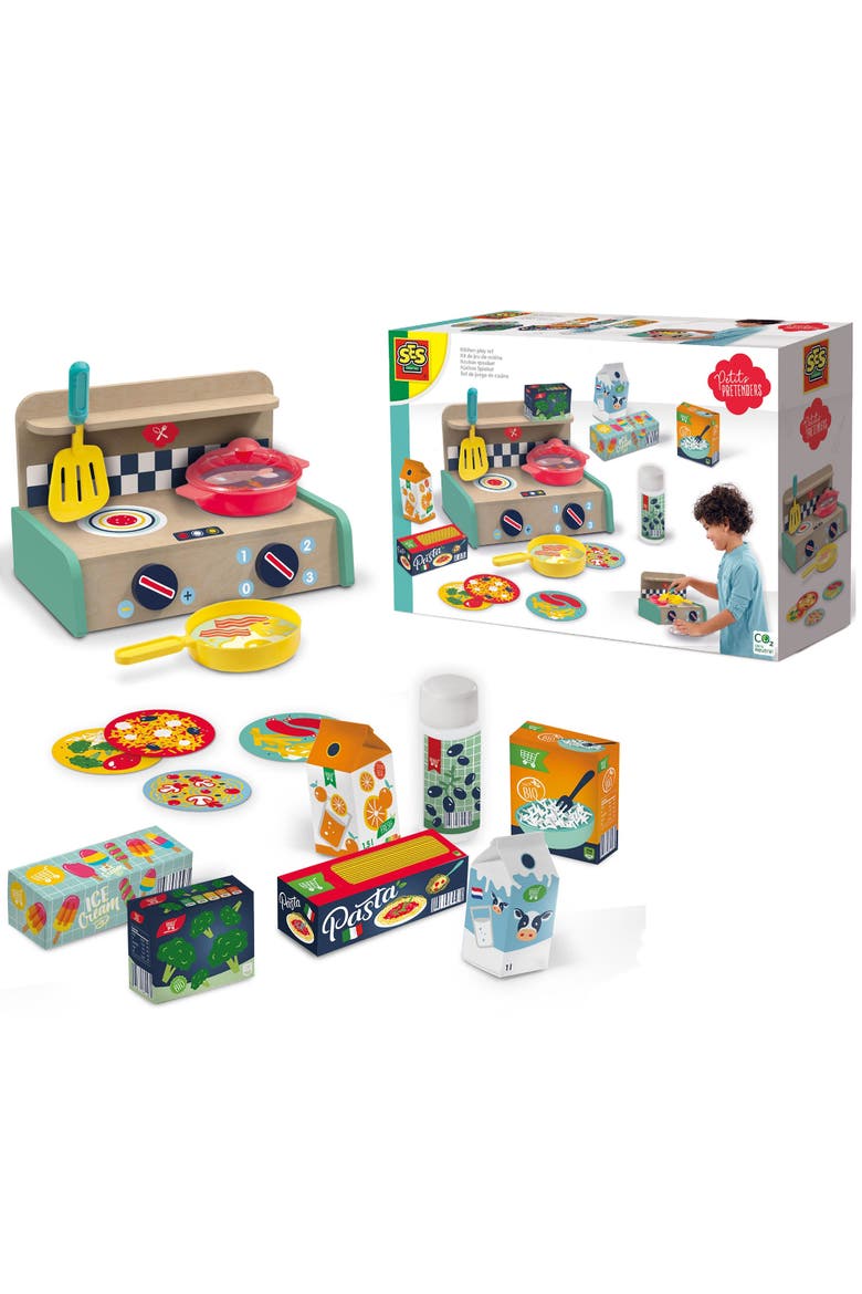 Kitchen Play Set 16 Piece Toy Set, Alternate, color, Multicolored