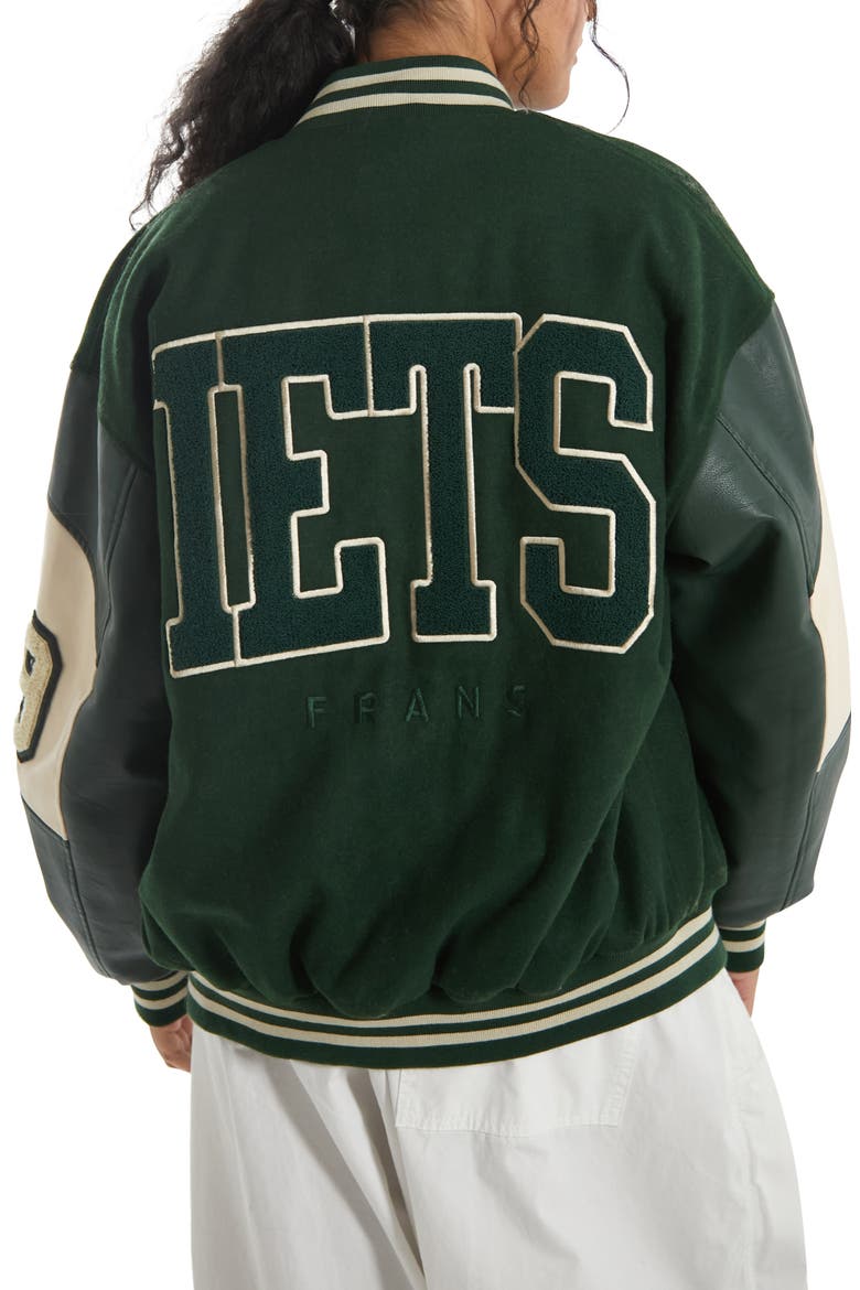 Varsity Jacket, Alternate, color, GREEN