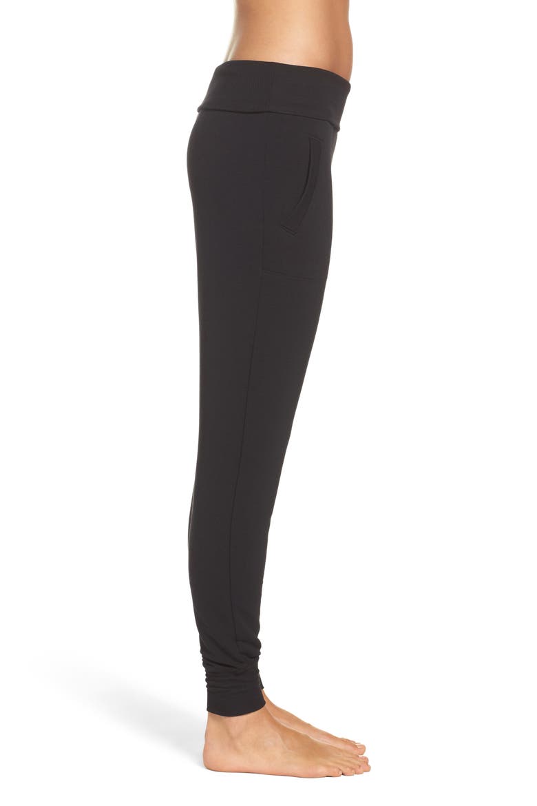 Cozy Fleece Sweatpants, Alternate, color, BLACK