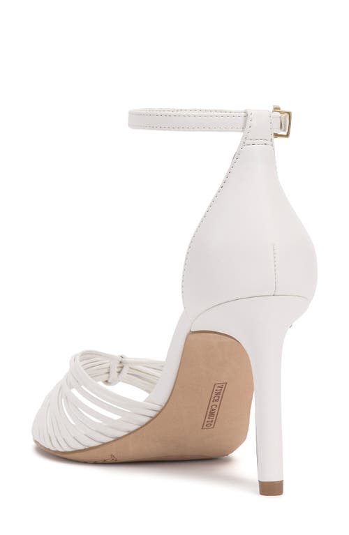 Vince Camuto Blaine Ankle Strap Sandal In Bianco