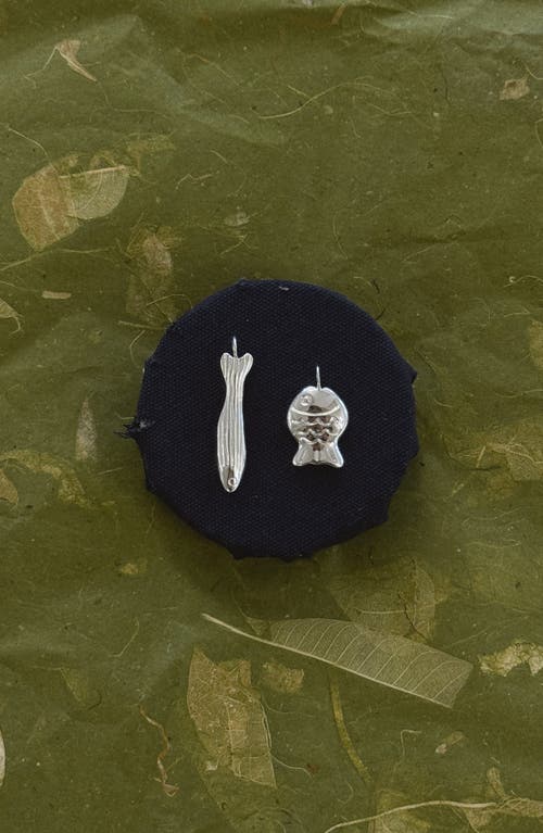 Joiana Jewelry Sardine Charm In Silver