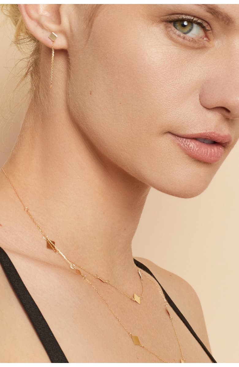 Oradina 14K Yellow Gold Times Square Layered Necklace, Alternate, color, 