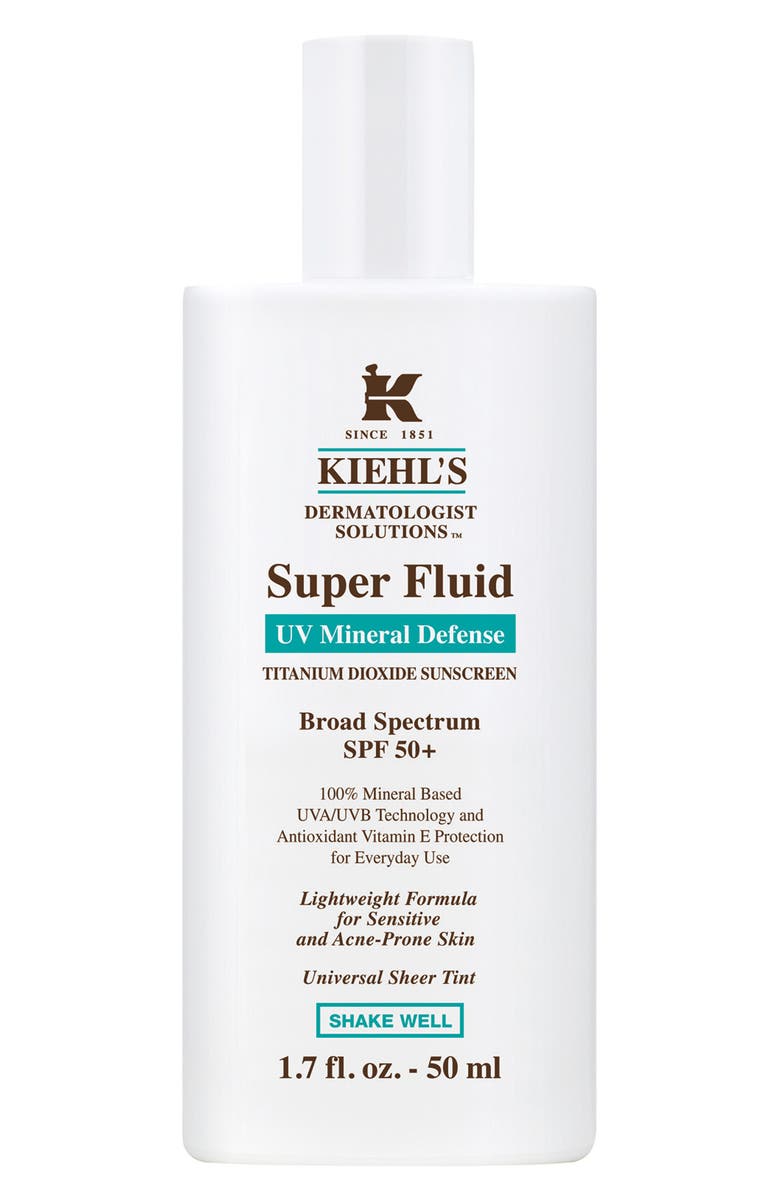 Kiehl's Since 1851 Dermatologist Solutions<sup>™</sup> Super Fluid UV Mineral Defense Sunscreen SPF 50+, Main, color, 