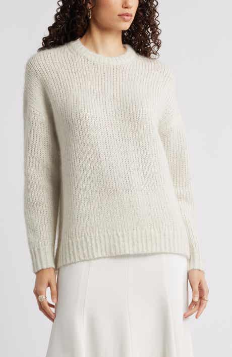 Nordstrom Metallic Crewneck Sweater