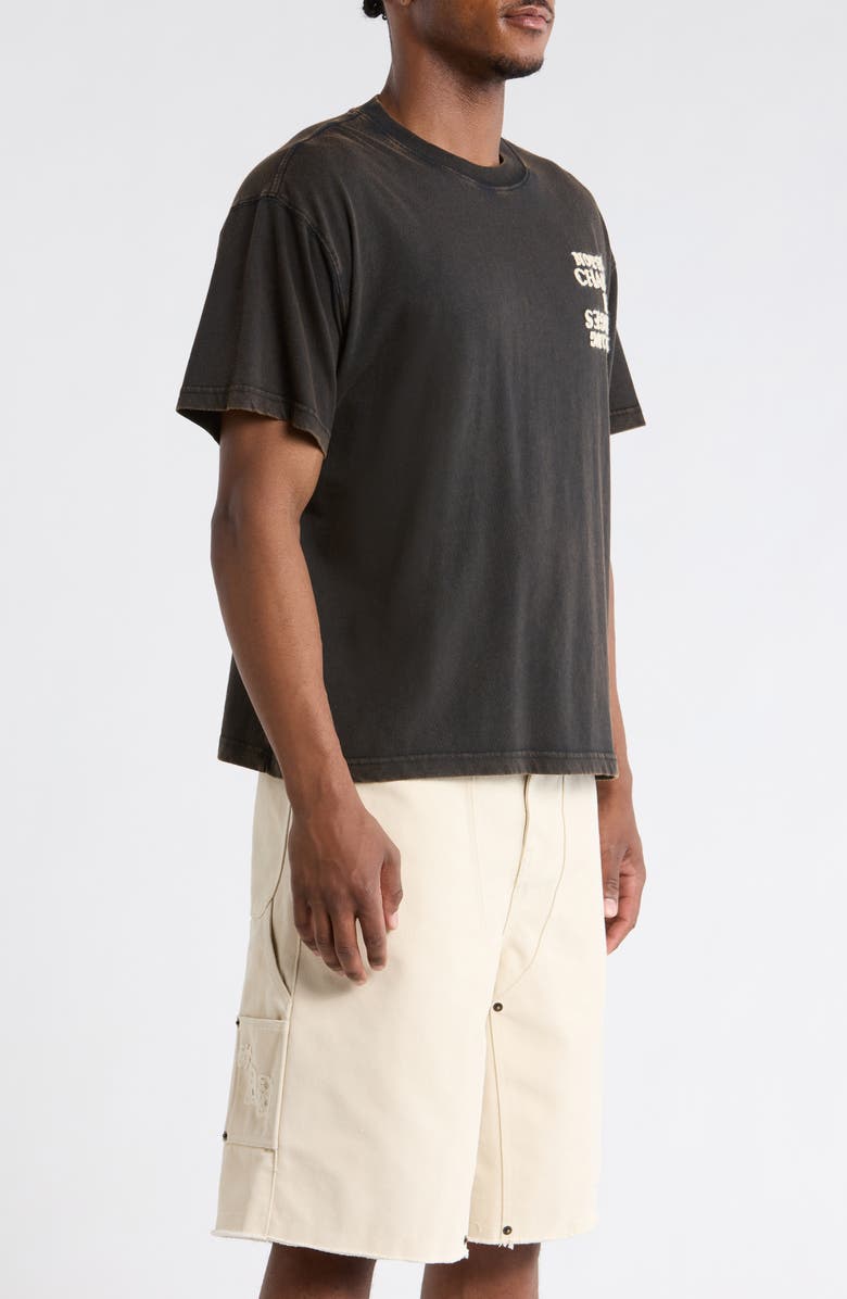 HONOR THE GIFT Nothing Changes Cotton Graphic T-Shirt, Alternate, color, Black