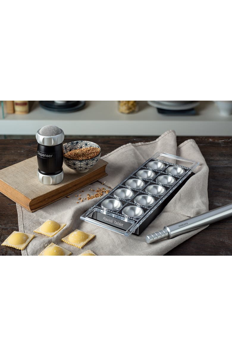 Marcato Atlas Tablet Pasta Maker, Made in Italy, Makes 10 Raviolis, Alternate, color, 