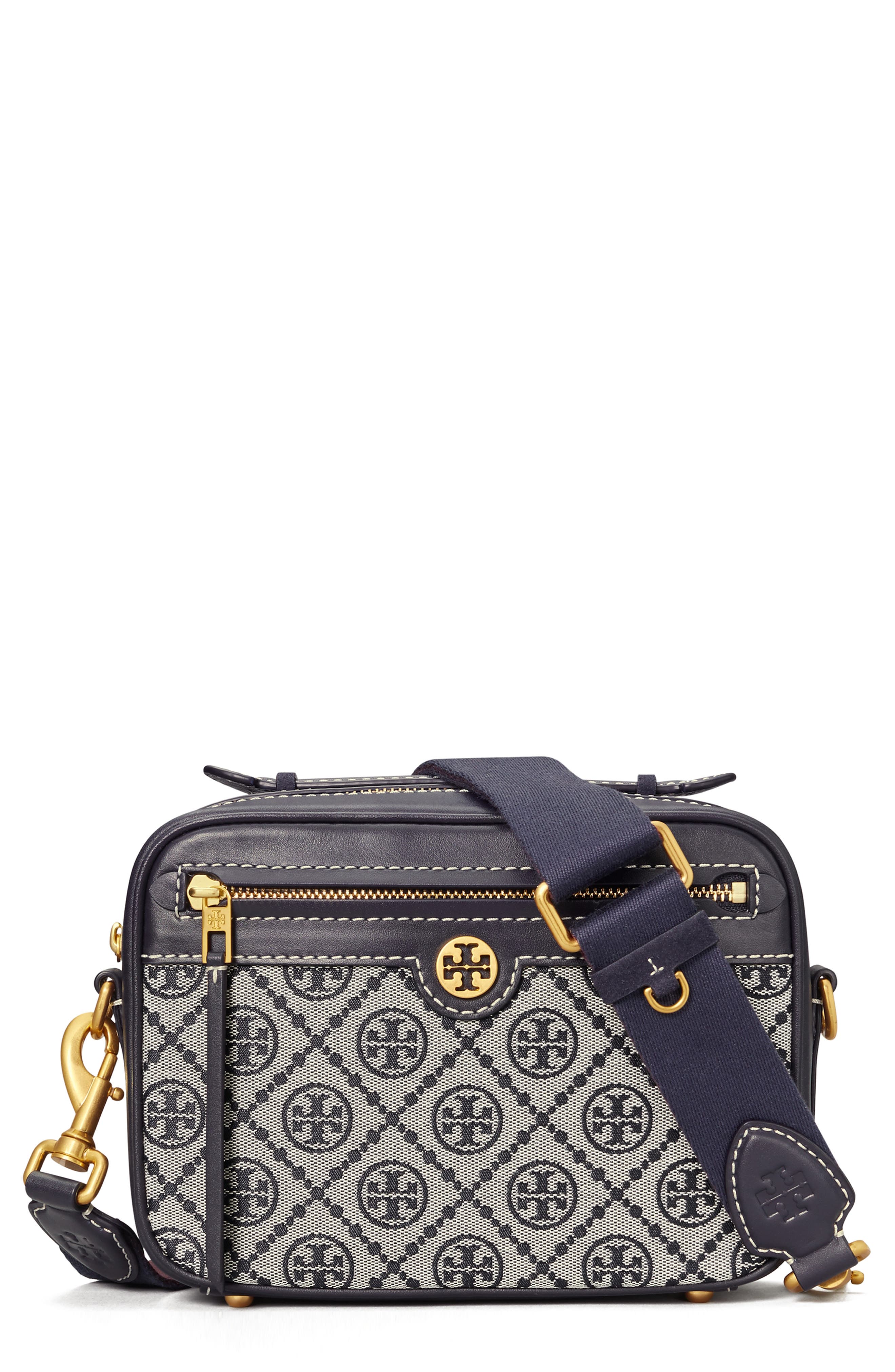 Tory Burch T Monogram Jacquard Camera Bag, Main, color, 