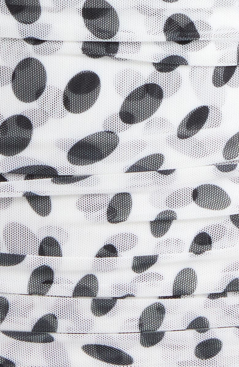AFRM Blane Swirl Dot Print Hardware Detail Midi Dress, Alternate, color, Noir Swirl