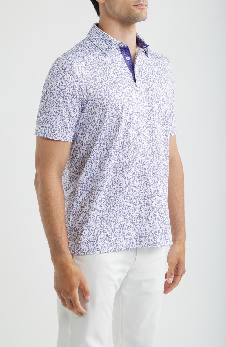 Johnston & Murphy XC+<sup>™</sup> Performance Game Day Polo, Alternate, color, Purple