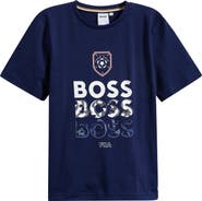 BOSS Kidswear Kids' Short Sleeve Logo Graphic T-Shirt
