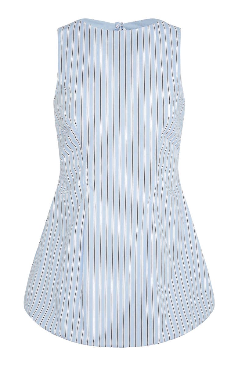 Onia Boatneck Bubble Mini Dress, Alternate, color, Blue