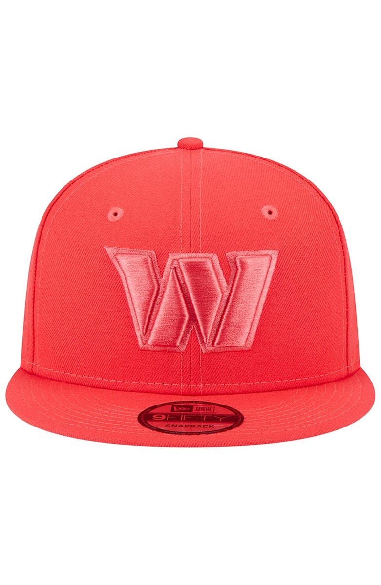 New Era Men's New Era Red Washington Commanders Color Pack Brights 9FIFTY Snapback Hat, Alternate, color, Red