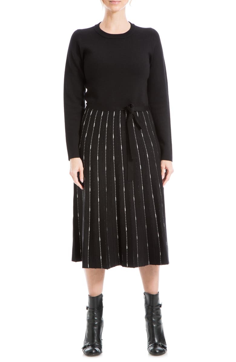 MAX STUDIO Long Sleeve Midi Sweater Dress, Main, color,
