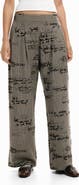 Desigual Check Print Pleat Front Pants