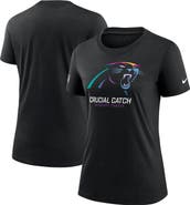Nike Women's Nike  Black Carolina Panthers 2024 NFL Crucial Catch Tri-Blend T-Shirt