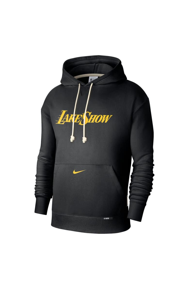 Nike Men's Nike Black Los Angeles Lakers 2024/25 City Edition Courtside Standard Issue Pullover Hoodie, Alternate, color,