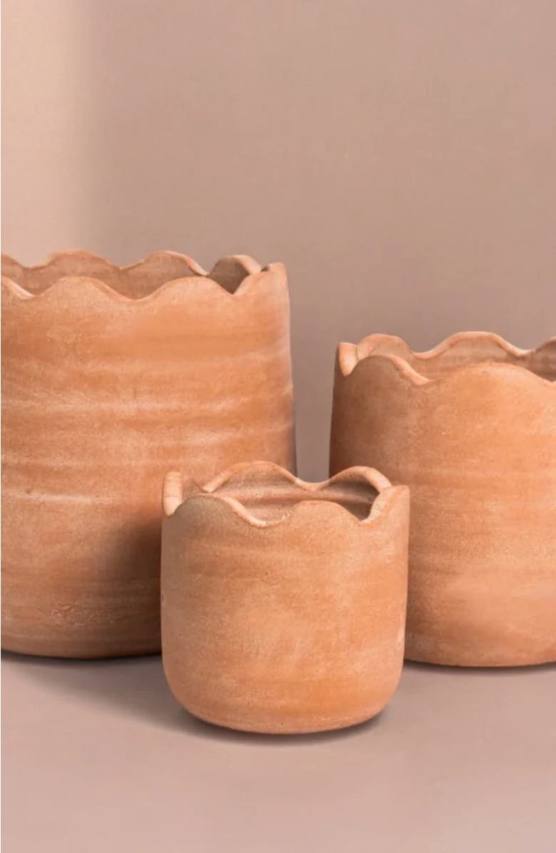 Meso Goods Wavy Planter, Alternate, color, Natural