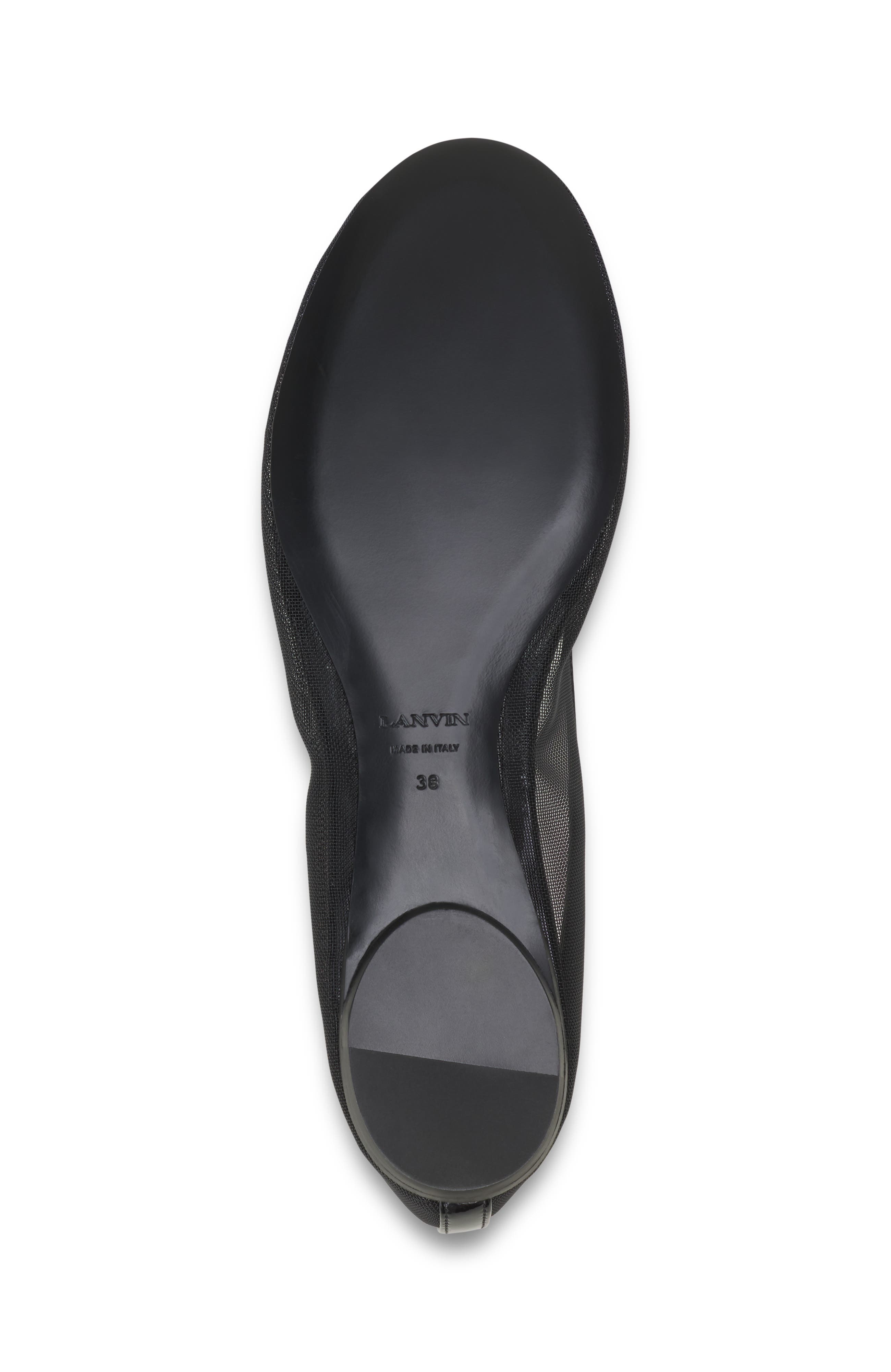 The Ballerina Flat In Mesh, Alternate, color, Black