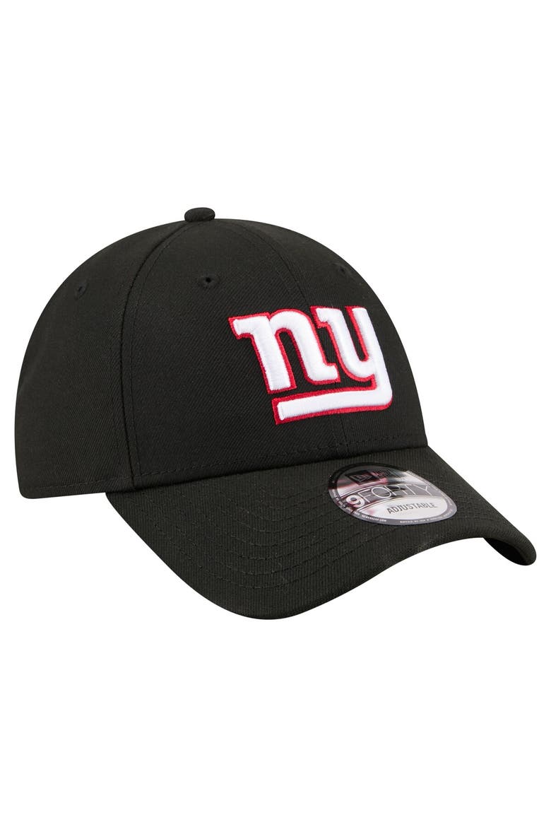 Men's New Era  Black New York Giants Core Team 9FORTY Adjustable Hat, Alternate, color, Black