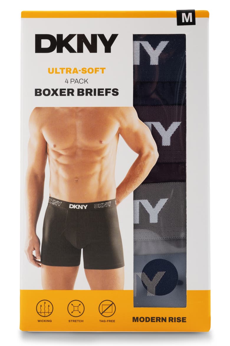 Ultra-Soft Pack of 4 Boxer Briefs, Alternate, color, NAVAL/PLUM/CHARCOAL/NAVAL