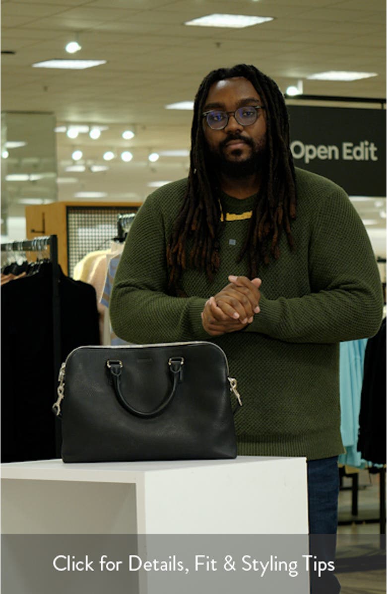 Portfolio Leather Briefcase, sales video thumbnail