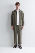 COS Bonded-twill Regular-fit Straight-leg Pants