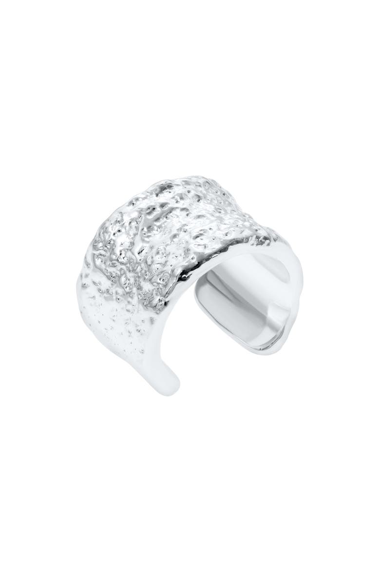 Hula Ear Cuff, Main, color, Sterling Silver
