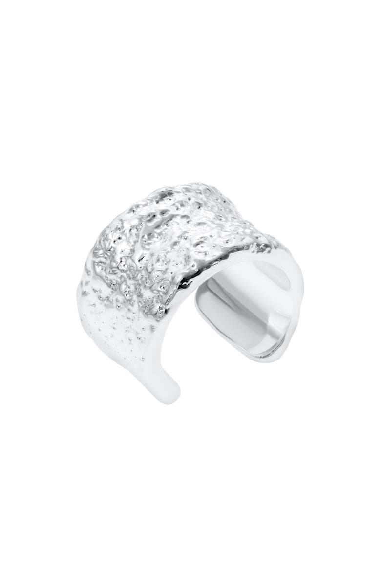 Lucy Quartermaine Hula Ear Cuff, Main, color, Sterling Silver