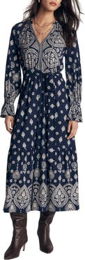 Boden Blouson Tiered Jersey Dress