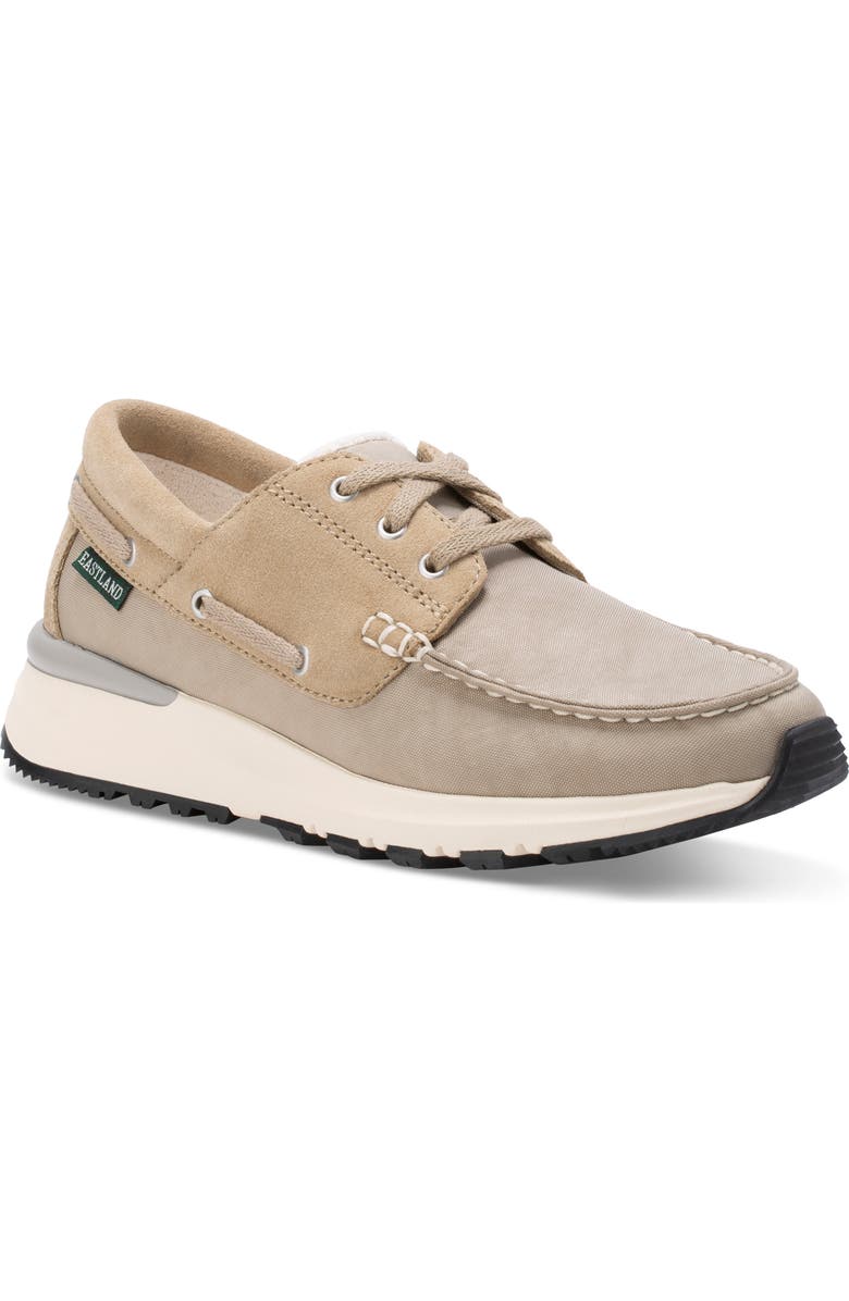 Eastland Leap Trainer Boat Shoe, Main, color, Sand