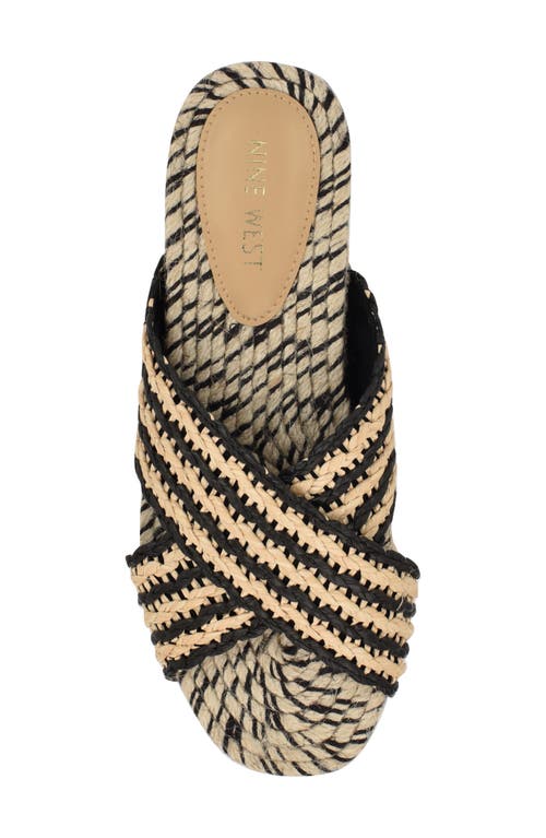 Shop Nine West Animay Slide Sandal In Black