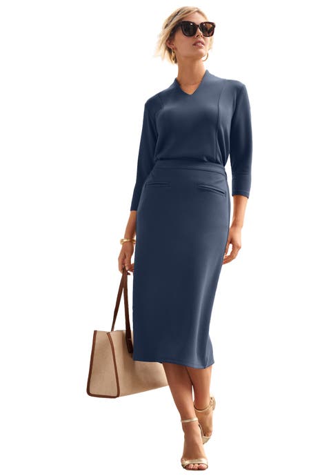 Perfect Ease Midi Skirt (Plus)