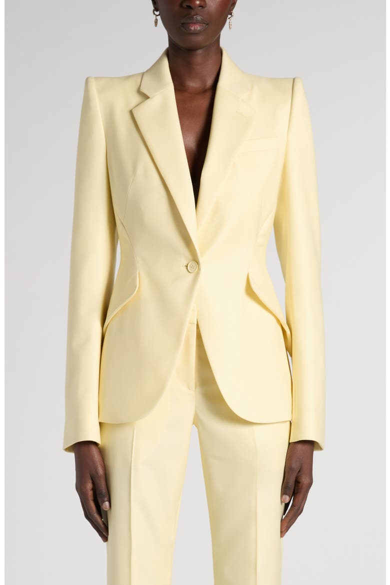 Single Breasted Wool Jacket, Main, color, SHERBET
