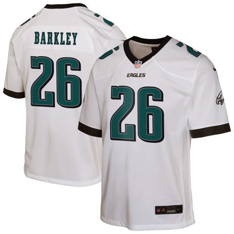 Youth Nike Saquon Barkley White Philadelphia Eagles Game Jersey
