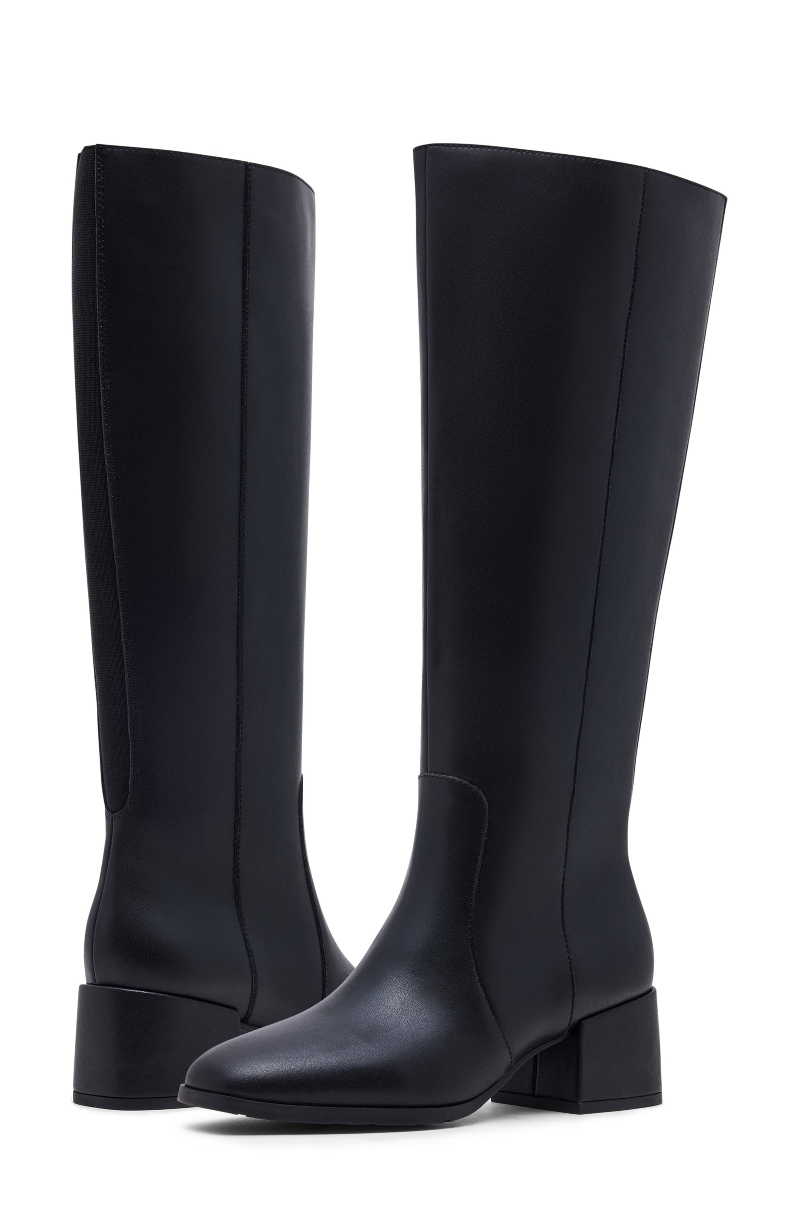 Blondo Felicity Knee High Boot, Alternate, color, Black Leather