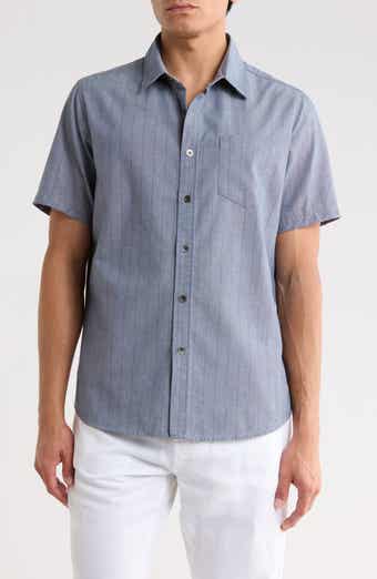 Union Augustine Short Sleeve Chambray Button-Up Shirt