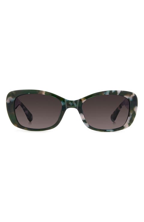 Beryl 53mm Gradient Rectangular Sunglasses