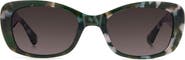 Kate Spade New York Beryl 53mm Gradient Rectangular Sunglasses