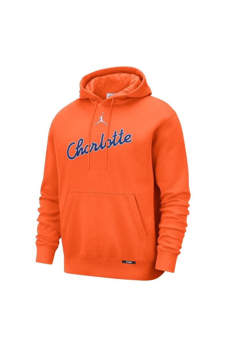 Jordan Brand Men's Jordan Brand  Orange Charlotte Hornets 2025/26 City Edition Essential Remix Club Hoodie, Alternate, color, 