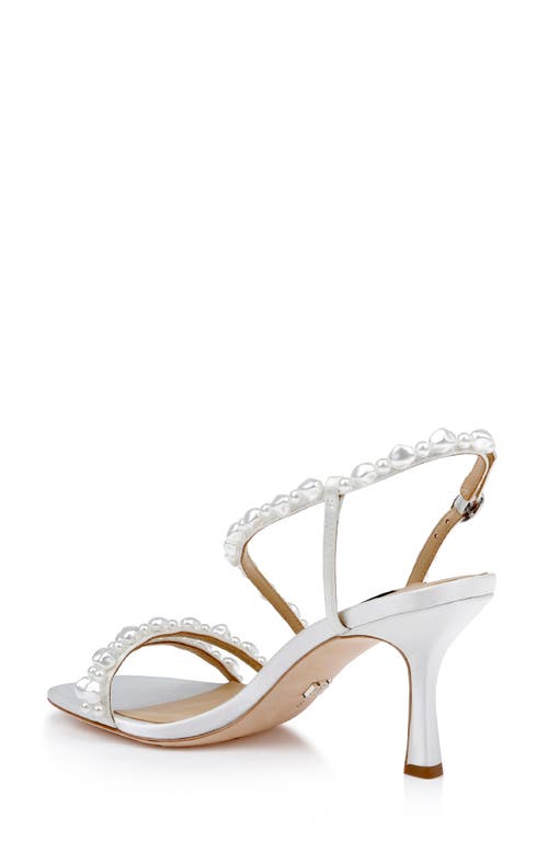 Badgley Mischka Collection Gretta Slingback Sandal In White