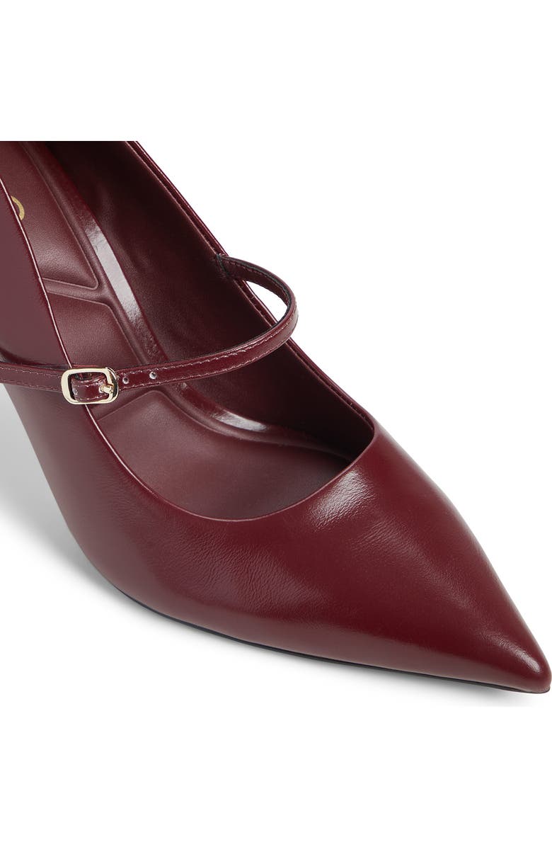 ALDO Eledeladar Pointed Toe Mary Jane Pump, Alternate, color, Burgundy