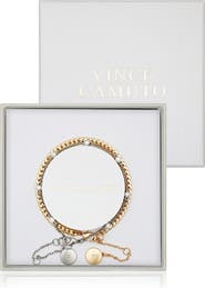 Vince Camuto Set of 2 Chain Bracelets