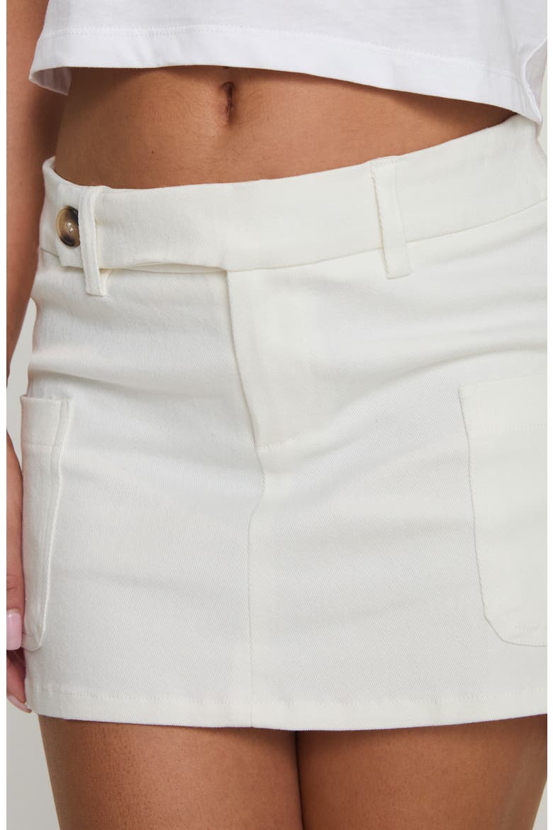 Brinnley Cargo Miniskirt, Alternate, color, WHITE