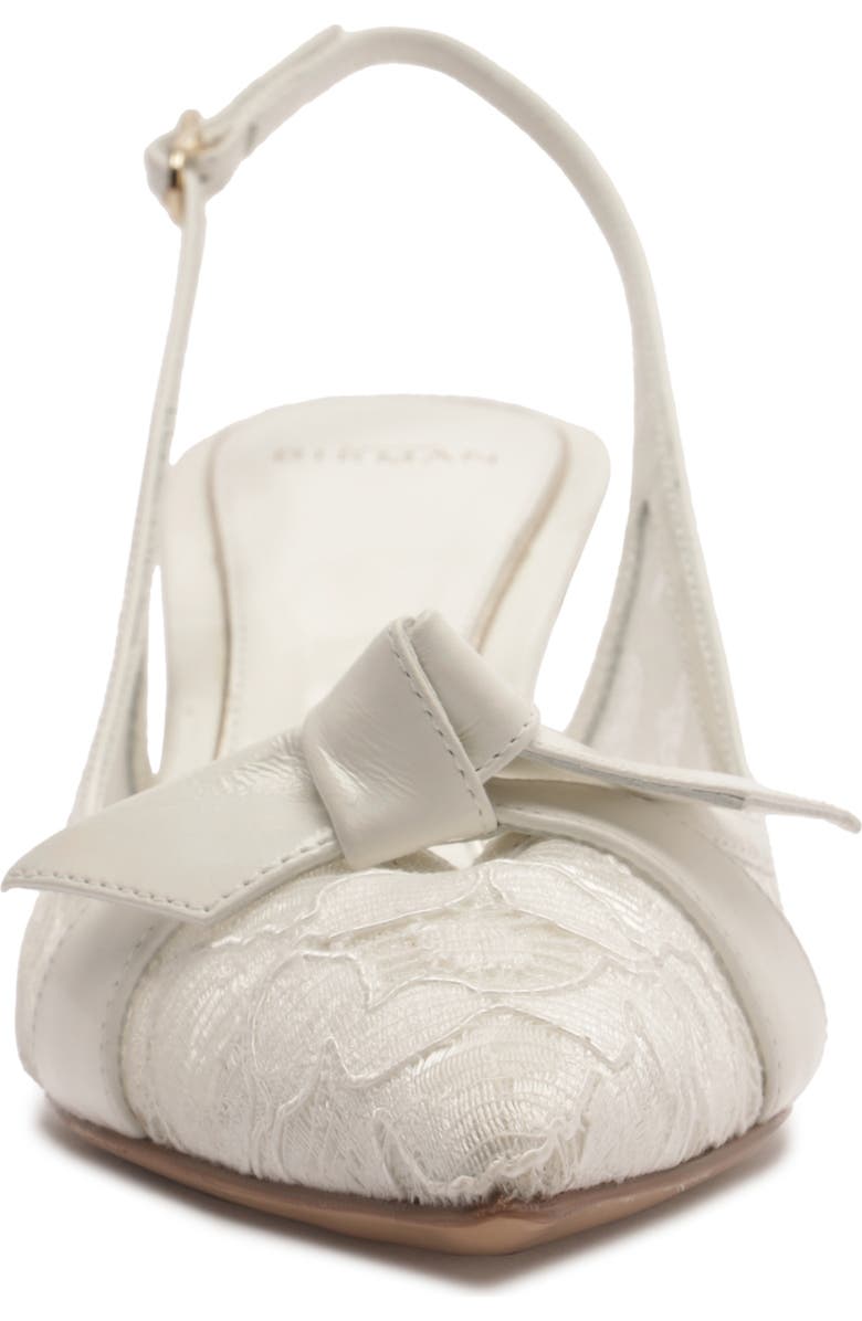Alexandre Birman Clarita Classic Pointed Toe Slingback Pump, Alternate, color, Off White/ Ivory