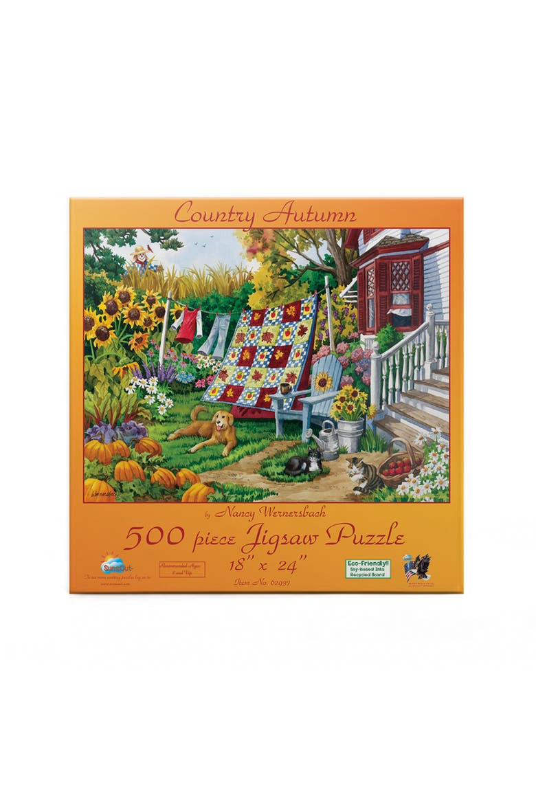 Country Autumn a 500 piece Jigsaw Puzzle for Adults, Alternate, color, Multicolor