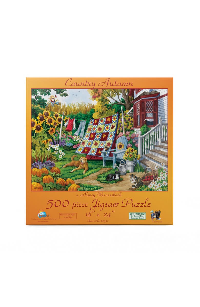 Sunsout Country Autumn 500 piece Jigsaw Puzzle for Adults, Alternate, color, Multicolor