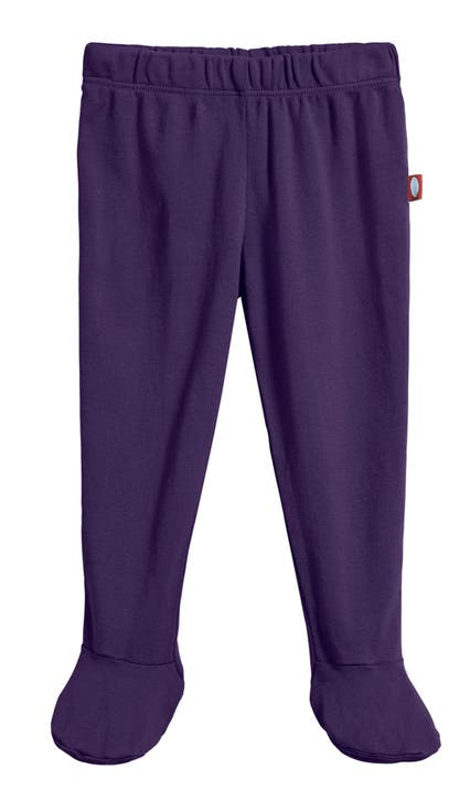 Baby Unisex Organic 100% Cotton Soft Footed Baby Pants
