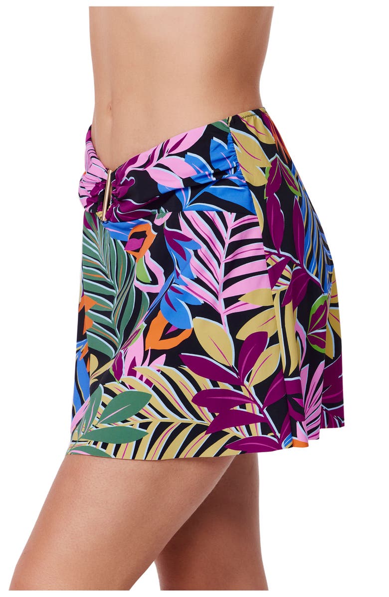 Profile by Gottex Costa Del Sol Pull-On Skirt, Main, color, Costa-Black-Multi