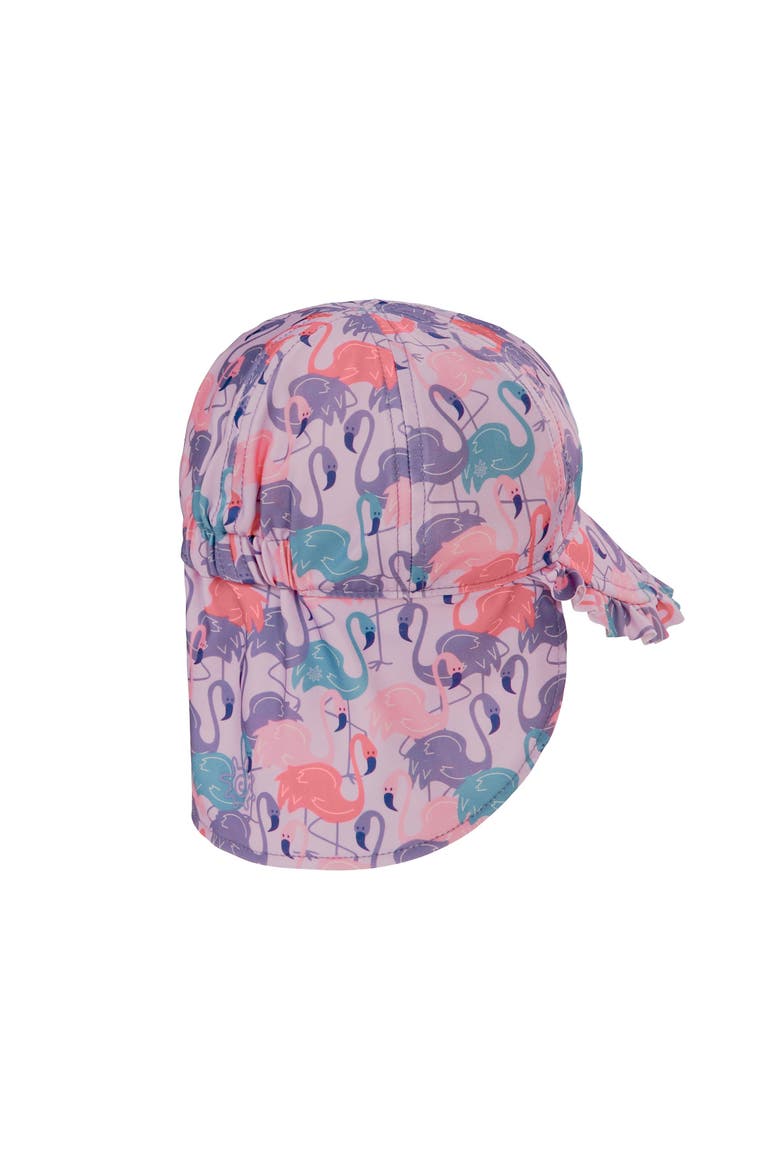 Swim Flap Hat, Alternate, color, Fancy Flamingos