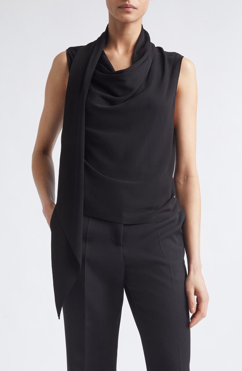 Altuzarra Elmer Stripe Polo Sweater Vest, Main, color, Black